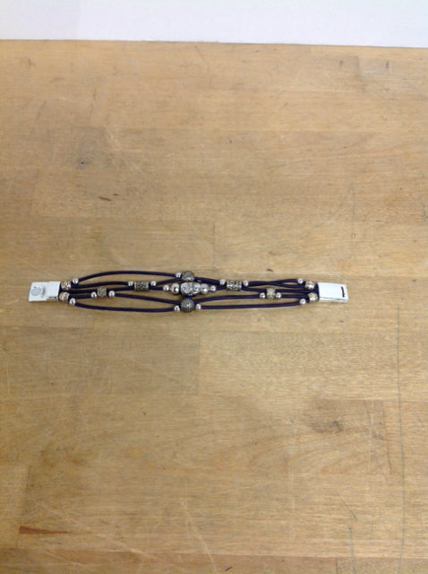 String w/Silver Balls Bracelet