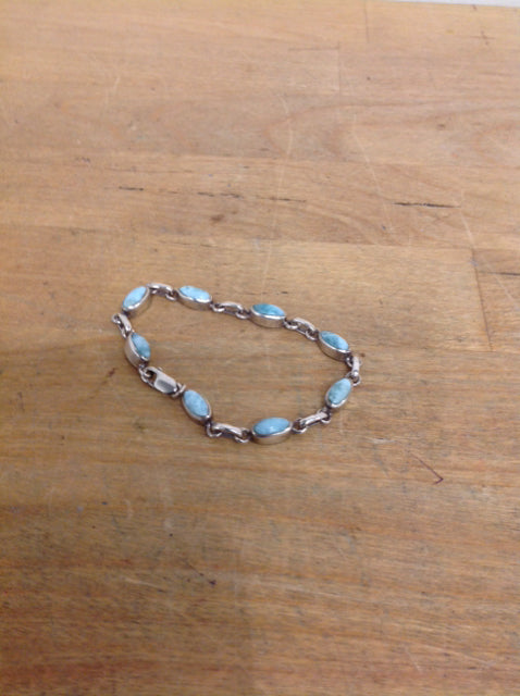 Bracelet- 925 Blue Stone Links