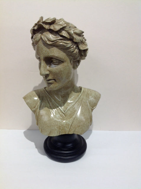 18" Roman Goddess Faux Stone Bust