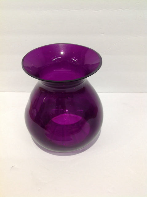 7" Purple Glass Vase