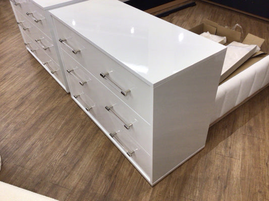 City Furniture Three Drawer White Chest