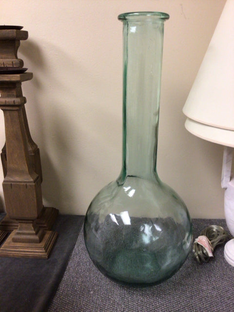25 3/4" Light Blue Glass Vase