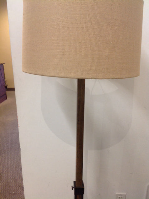 Floor Lamp- C & B Adjustable Metal & Wood