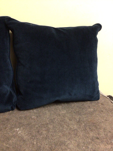 Dark Blue Fabric Pillow