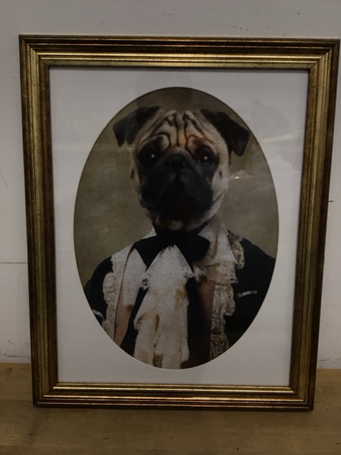16"x20" Aristocratic Pug Print Art