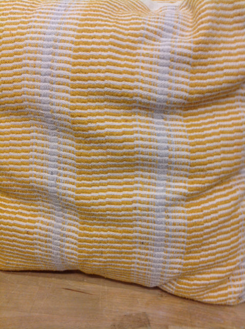 Pillow- 18" Gold & Grey