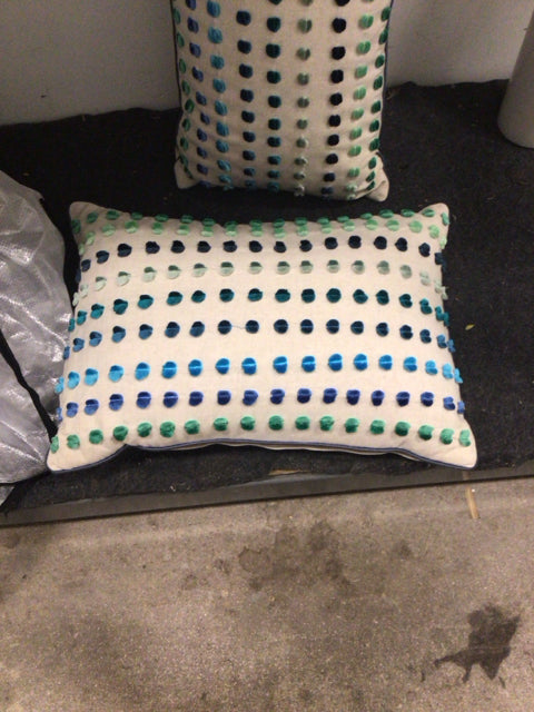 18â€ Crate &
 Barrel
 Solstice Dot 
Lumbar 
Pillow