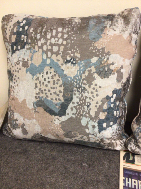 Blue/Grey Fabric Pillow