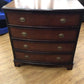 AS-IS Bombay Company Four Drawer Wood Chest(Top Has Scratches)