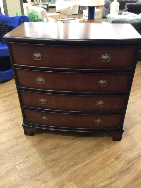 AS-IS Bombay Company Four Drawer Wood Chest(Top Has Scratches)