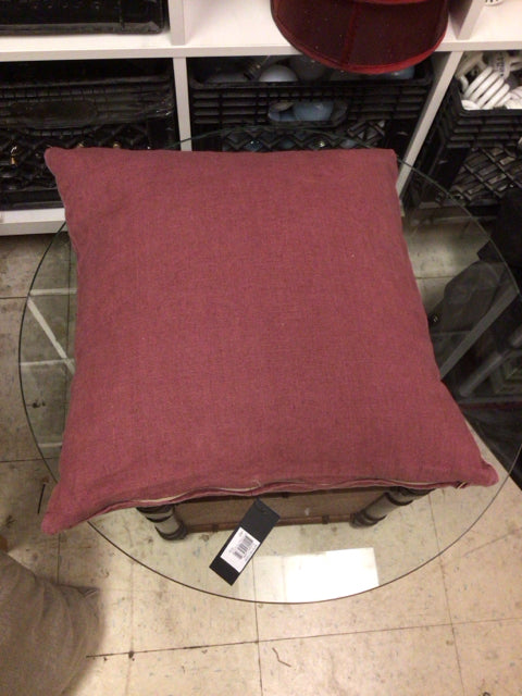 Bo Concepts Burgandy Linen Pillow