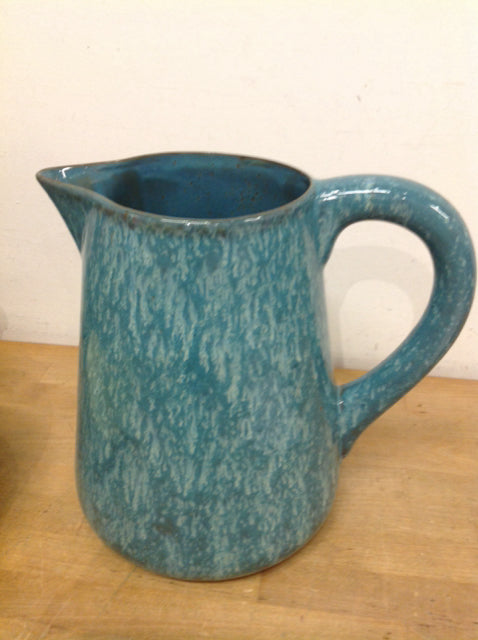 12" Apropos Blue Drip Pitcher