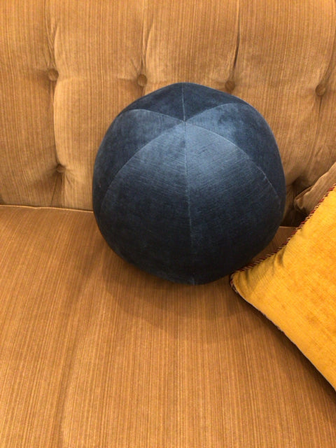 Blue Fabric Sphere Pillow