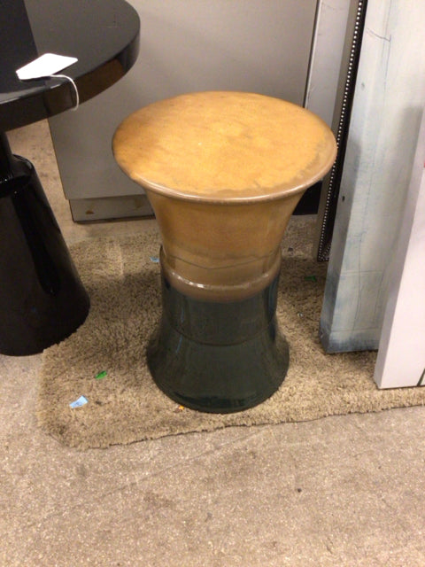 Global Views Round Ceramic Stool