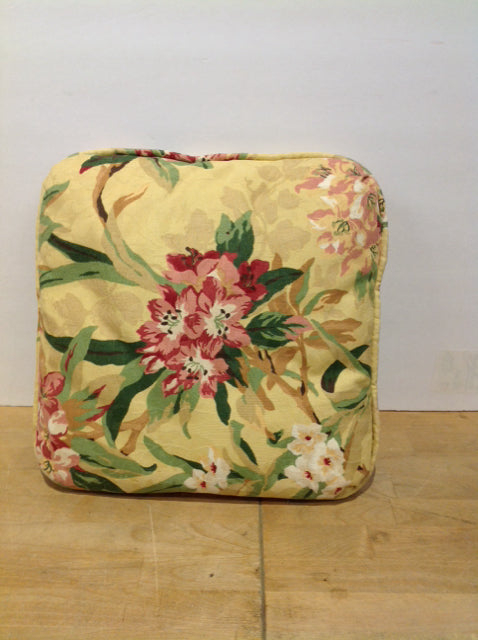 Yellow Floral Pillow