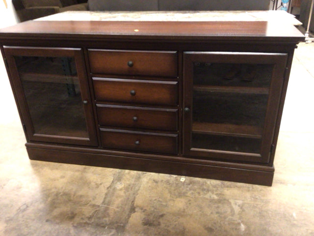 Two Door/4 Drawer Wood Buffet