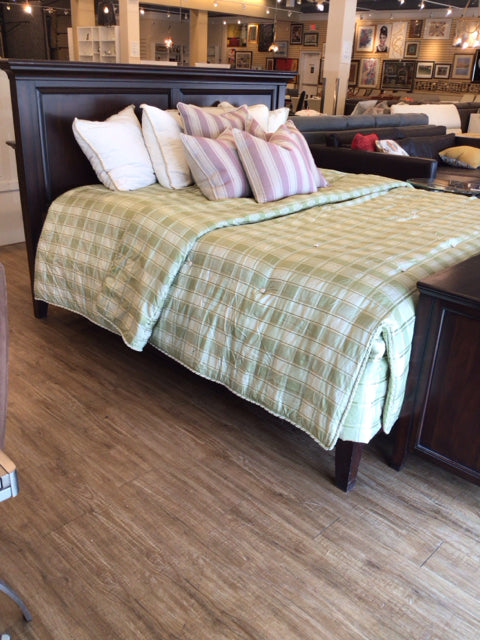 PB Dark Brown Panel King Bed