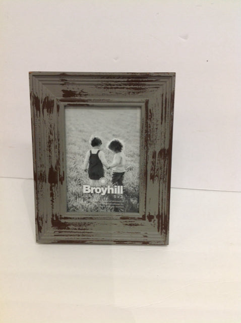 5x7 Grey Weathered Wood Photo Frame