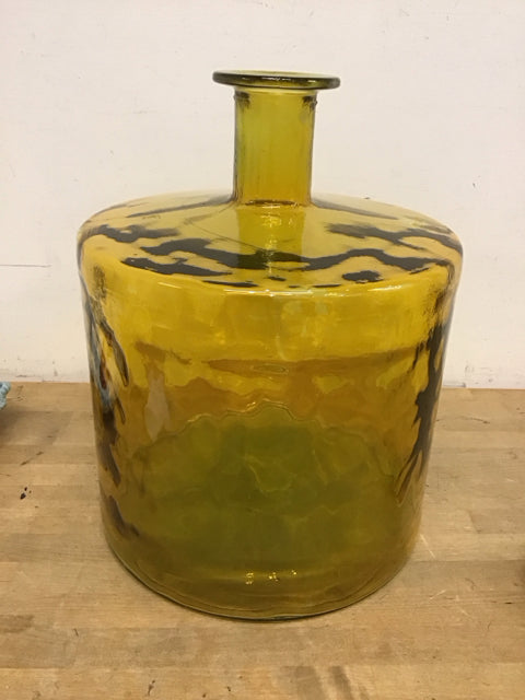 18"x13.5" Yellow Glass Vase/Jug