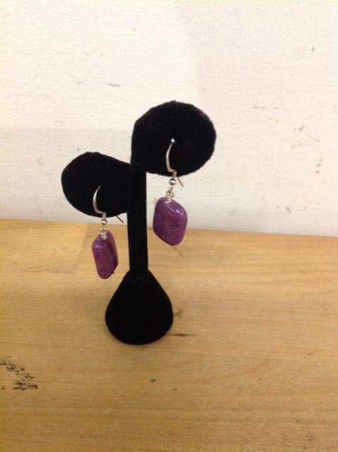 Earrings- 925 Purple Stones