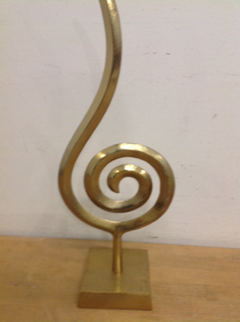 23" Gold Metal Sculpture