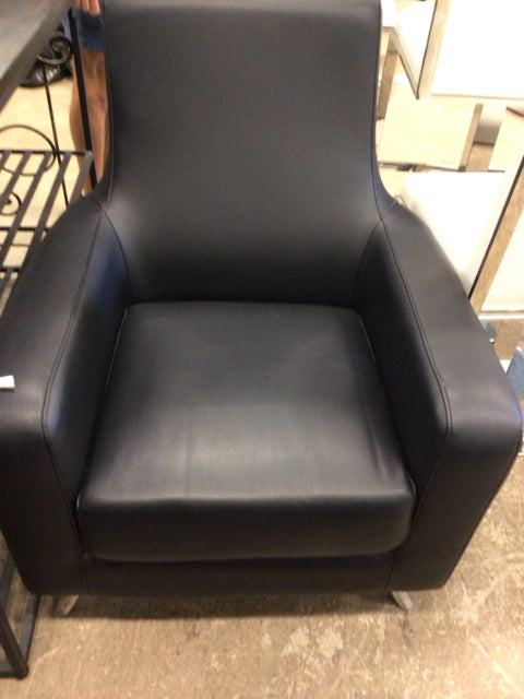 Black Vinyl Arm Chair