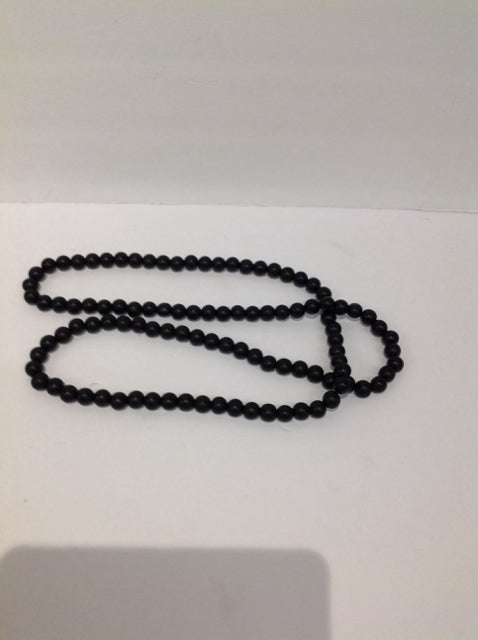 Strand of Decorative Black Beads