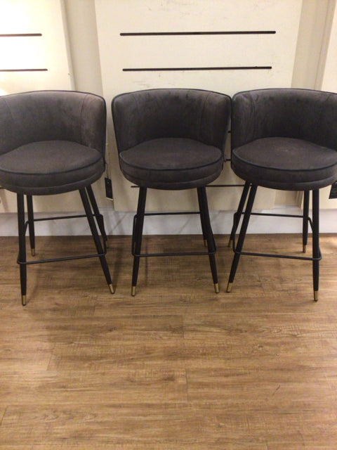 Set Of 3 Eichholtz Grenada Counter Stools