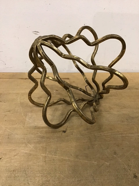 8" Decorative Abstract Metal Sculpture