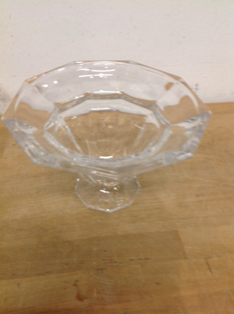 9" Footed Crystal Bowl