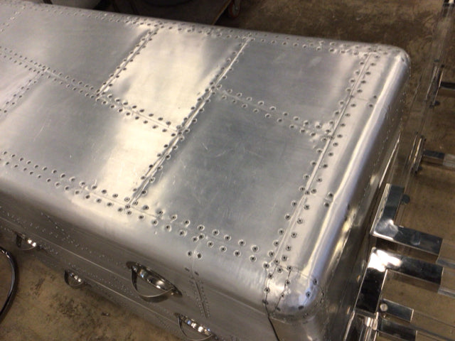 AS-IS Restoration Hardware Aviator Three Drawer Chest(Top Scratched)