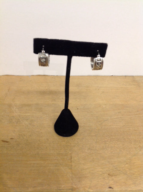 Metal Silver Faux Cartier Earrings