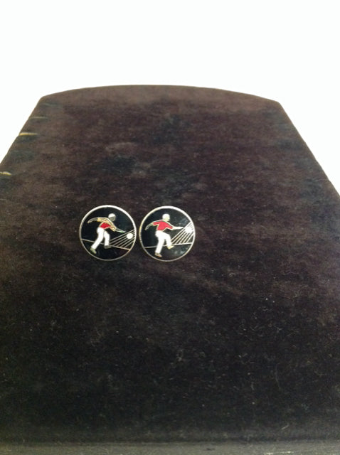 Gold Cufflinks w/Bowler