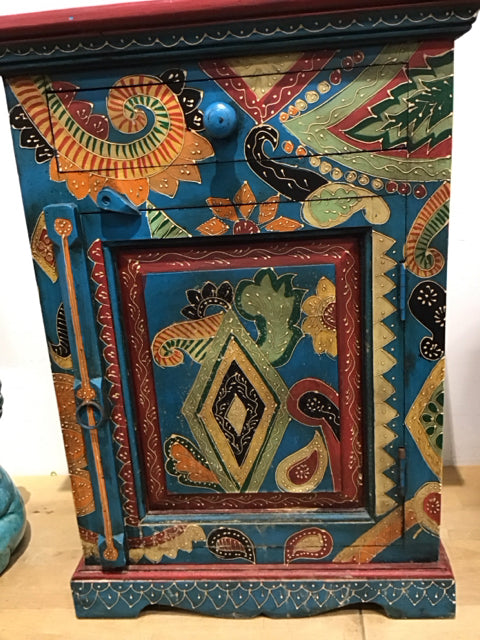 27"x20" World Market Handpainted Floral Nightstand
