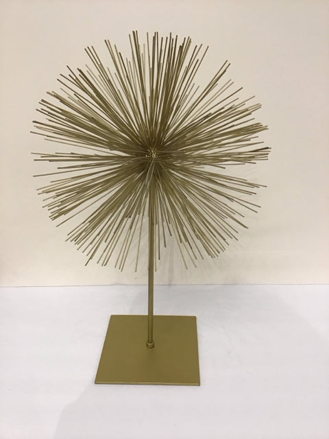 19" Gold Metal Starburst Table Decor