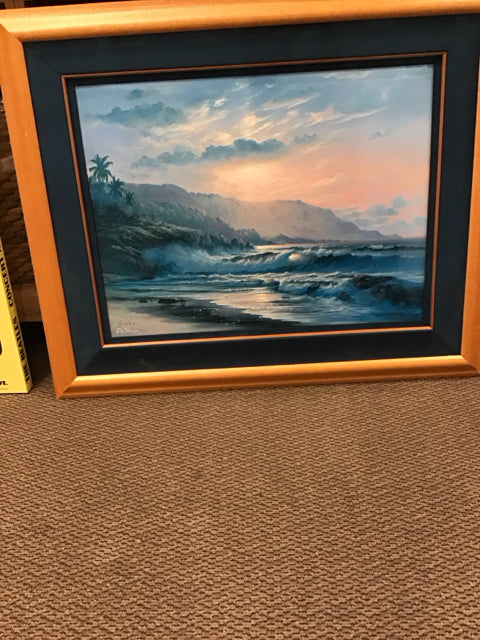 42"x35" Oahu Sunset By William Deshazo Art