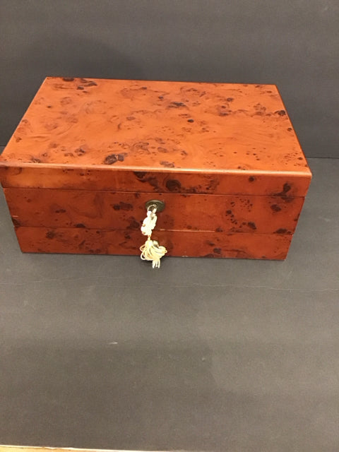 Lenox Burled Wood Jewelry Box