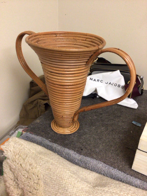 11 1/2" Rattan Vase