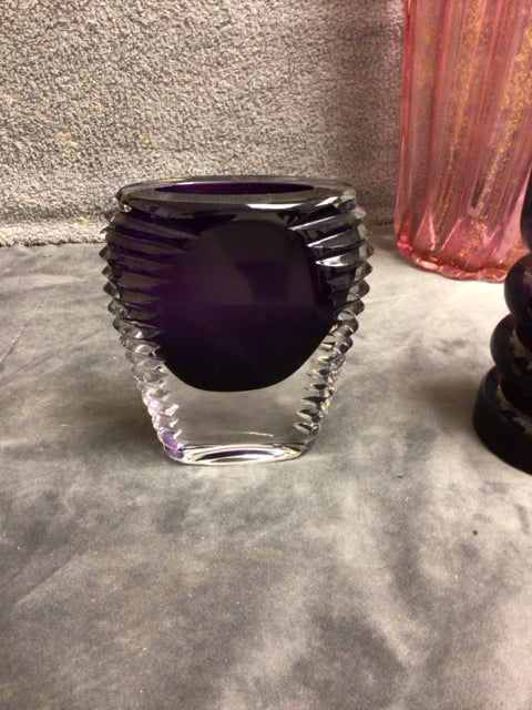 5" Purple Glass Vase