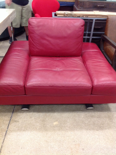 Carlo Perazzi Red Leather Chair