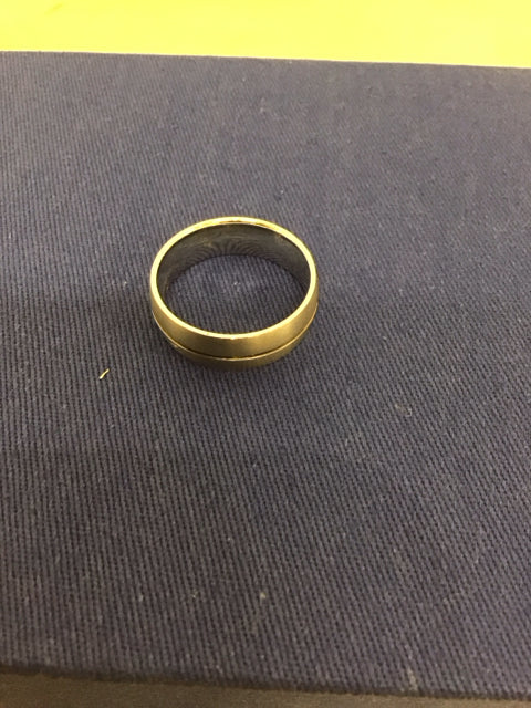 Mens Silvertone Ring