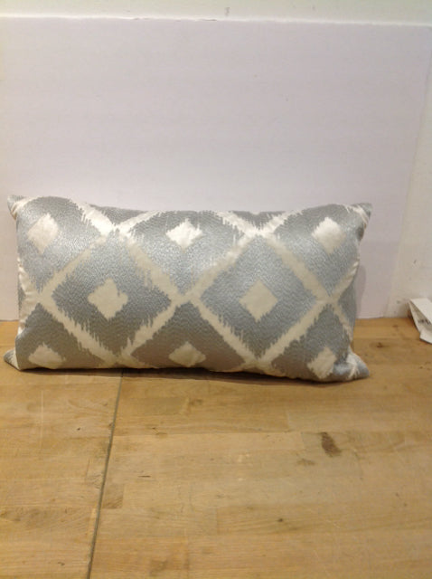 Rectangular Silver/Grey Pillow