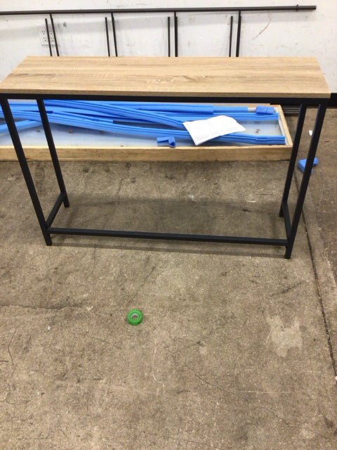 Wood & Metal Console Table