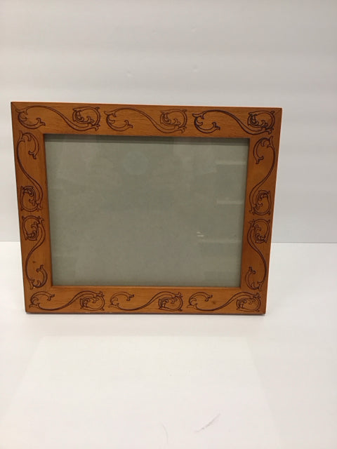 8x10 Wood Frame w/Etched Decorative Design