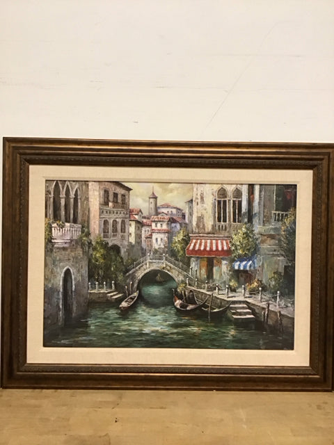 40"x32" "Venice Paradiso Canal" By Giani Mancini