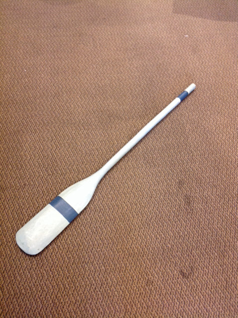 49" Blue Painted Wood Paddle Wall Decor