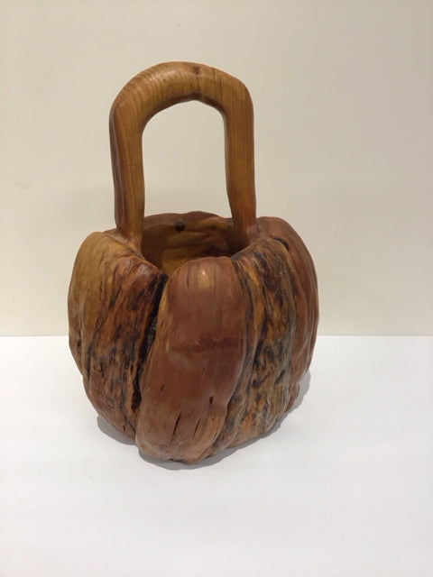 14" Burl Wood Basket