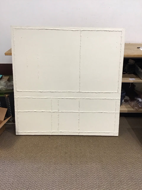 48"Sq Benoit Pelchat Off-White Abstract