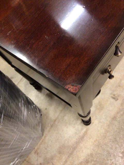 Hickory White Two Drawer Nightstand