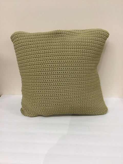 Tan Woven Pillow